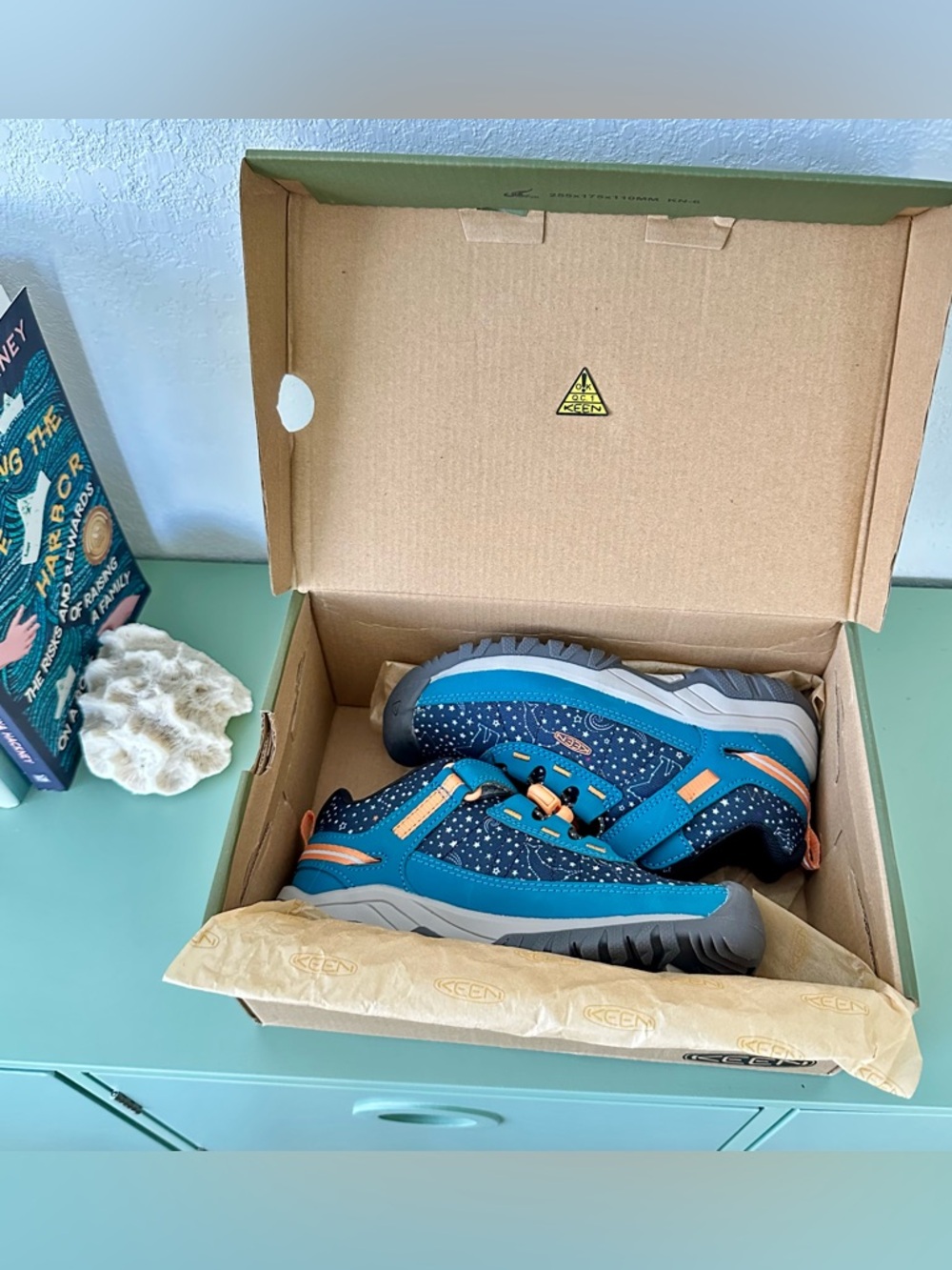 KEEN Targhee Sport Kids Hiking Shoes Size 13 Constellation Trail Sneakers NIB